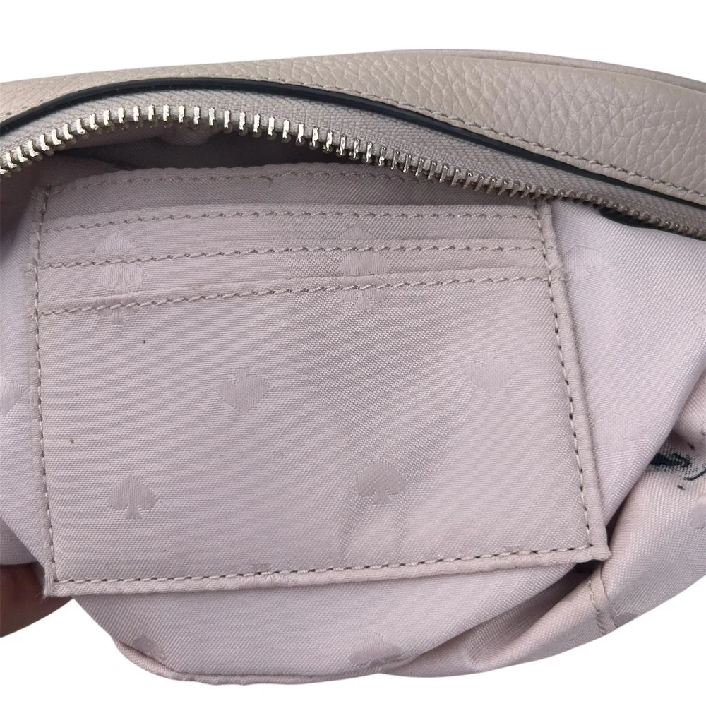 Kate Spade Kourtney Pebbled Leather Zip Around Camera Crossbody Bag